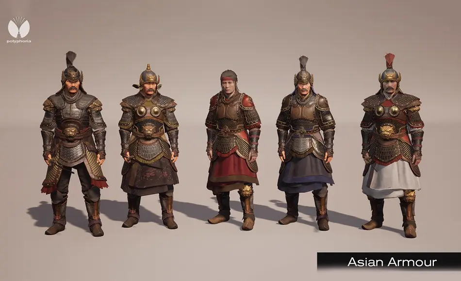 【UE5】模块化盔甲战士 Asian Armour