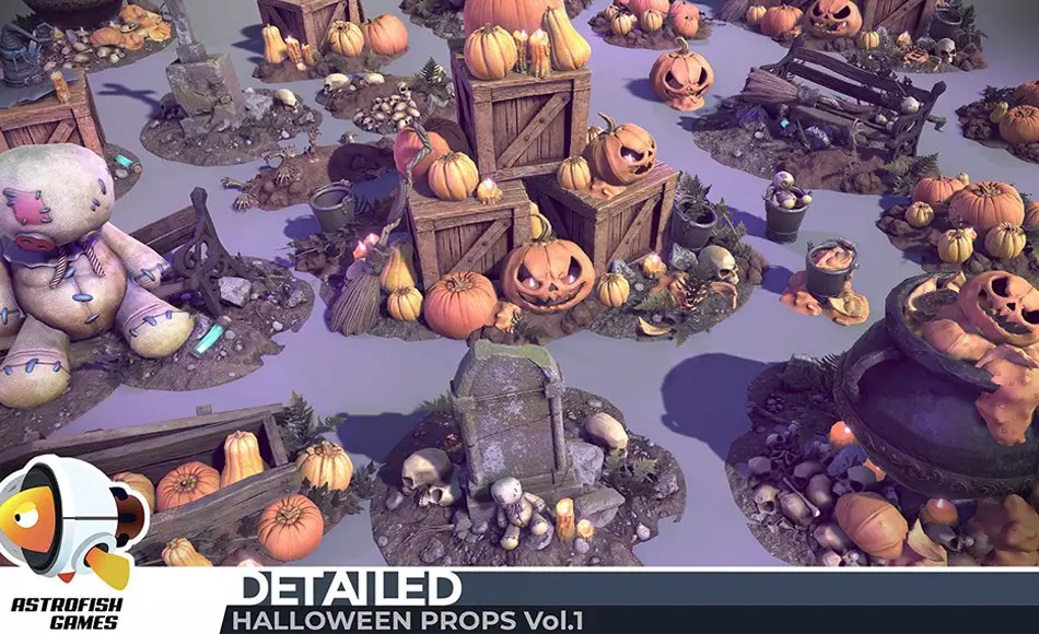 Unity资产 – 万圣节道具 DETAILED – Halloween Props Vol.1