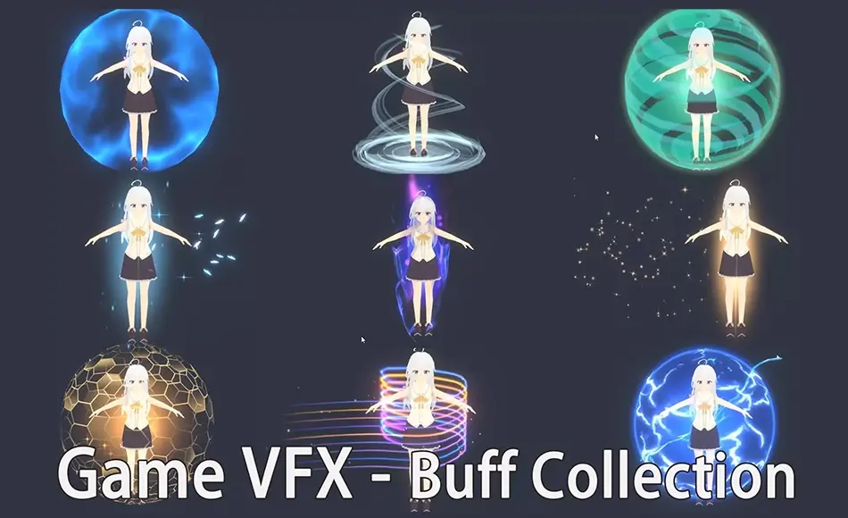 Unity特效 – 游戏粒子特效 Game VFX – Buff Collection (URP)