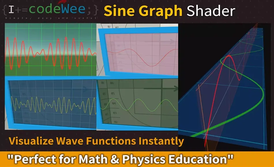 Unity材质 – 正弦图着色器 Sine Graph Shader (Built-In) Unity材质 – 正弦图着色器 Sine Graph Shader (Built-In)