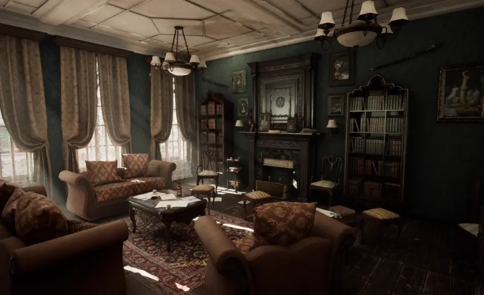【UE4/5】维多利亚风格家具 Victorian Furniture – Living Room
