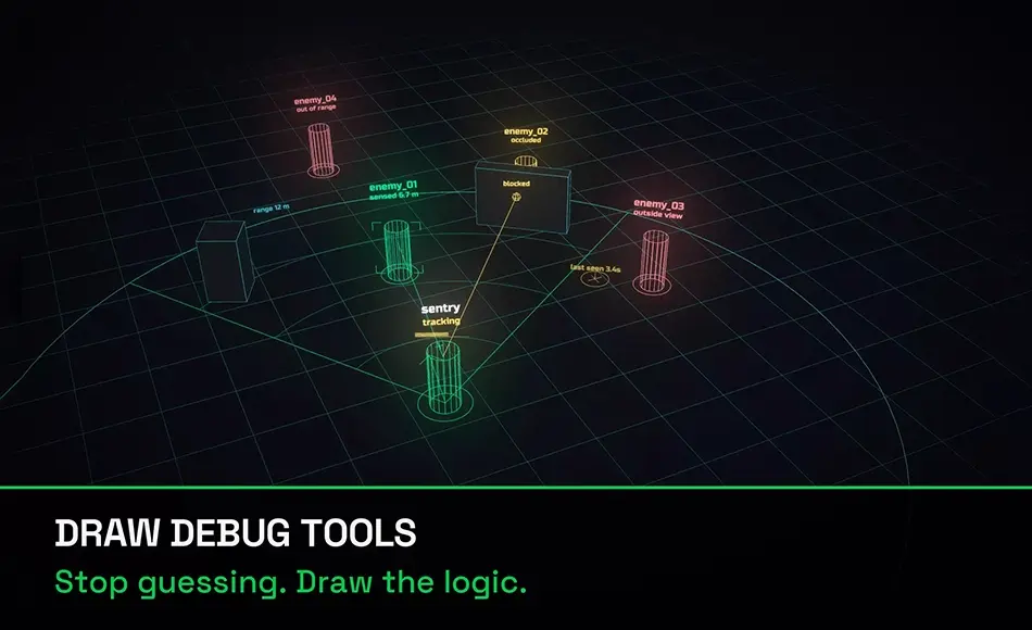 Unity插件 – 绘图调试工具 Draw Debug Tools (DDT) Unity插件 – 绘图调试工具 Draw Debug Tools (DDT)