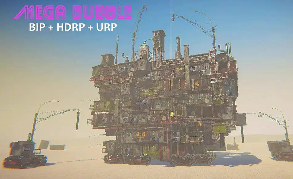 Unity资产 – 科幻城市建筑生成插件 Fog City (Mega Bubble) – cyberpunk Unity资产 – 科幻城市建筑生成插件 Fog City (Mega Bubble) – cyberpunk