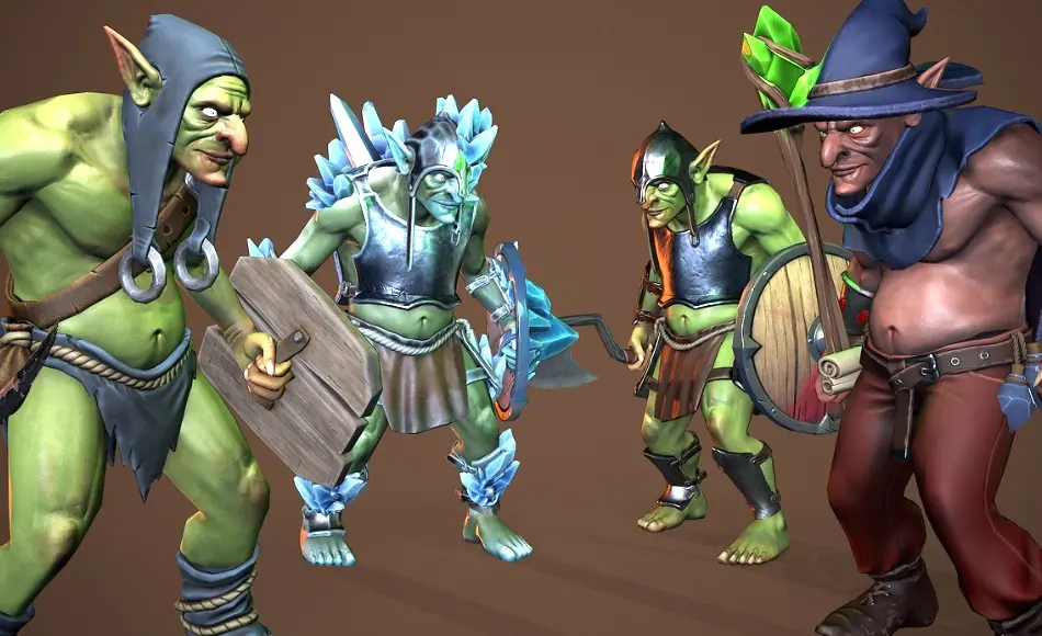 【UE5】哥布林战士 Goblin warrior. Modular 【UE5】哥布林战士 Goblin warrior. Modular