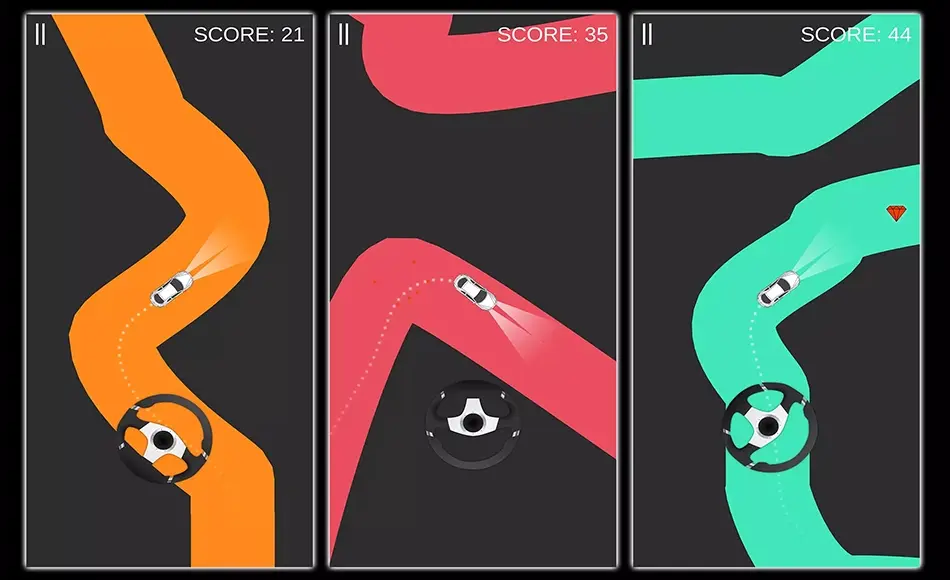 Unity开发 – 公路赛车无尽的汽车驾驶游戏 Skillful Driver – 2D Road Racer – Endless car driving game