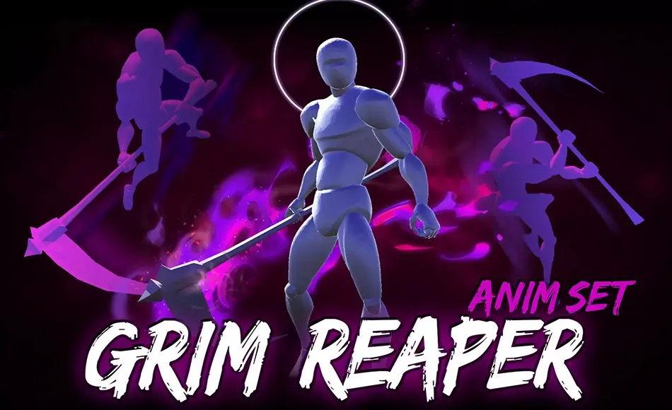 Unity动画 – 死神角色动作动画 Grim Reaper AnimSet