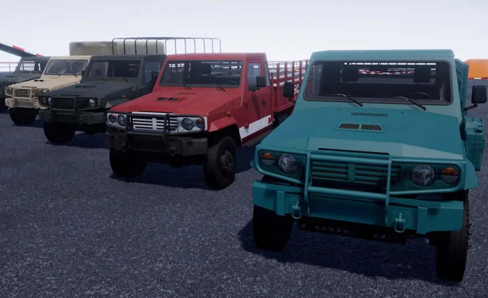 【UE5】轻型军用卡车 Light Military Vehicle