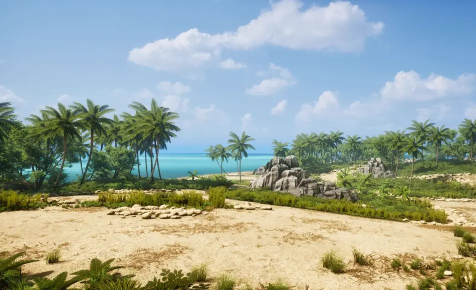 【UE5】热带岛屿生物群落 Tropical Island Biome / Procedural Volume