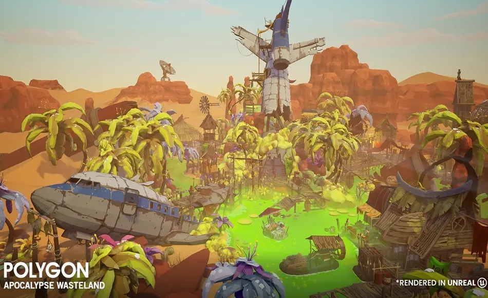 【UE4/5】风格化末日荒原 POLYGON – Apocalypse Wasteland