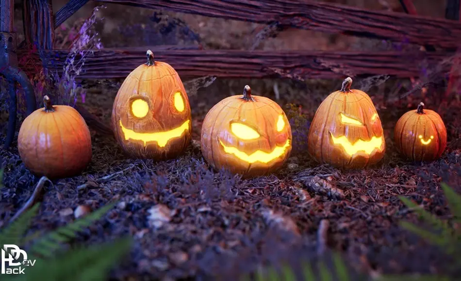 【UE5】万圣节南瓜 Halloween Pumpkins / 10+ Variations & Vegetation