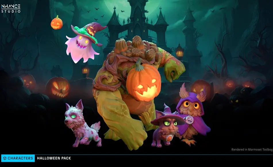 【UE5】万圣节风格套装 Stylized Halloween Pack #2