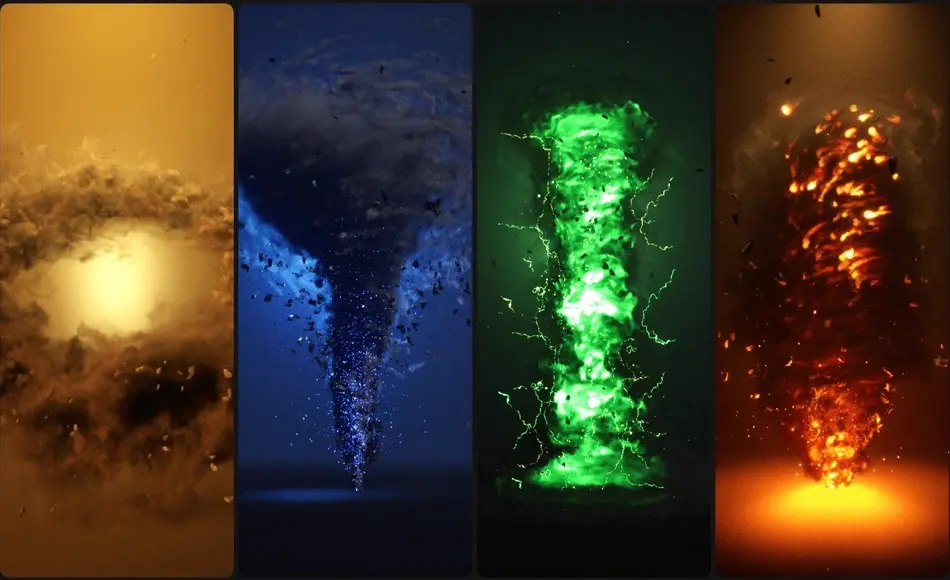 【UE5】龙卷风特效 Tornado Generator – Niagara Fluids