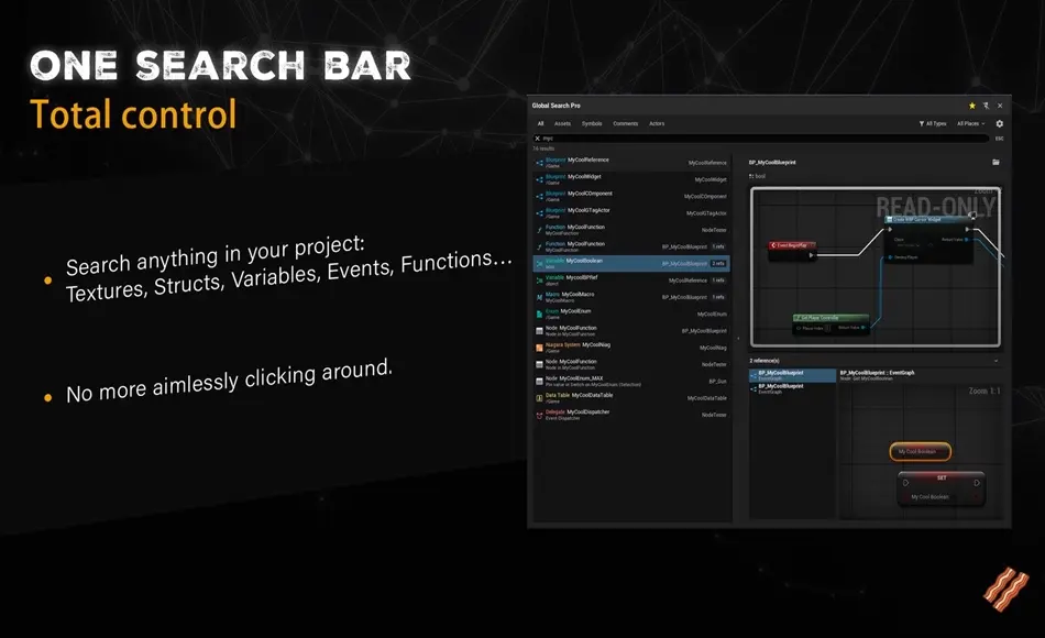 UE5插件 – 全局搜索系统 Global Search Pro UE5插件 – 全局搜索系统 Global Search Pro