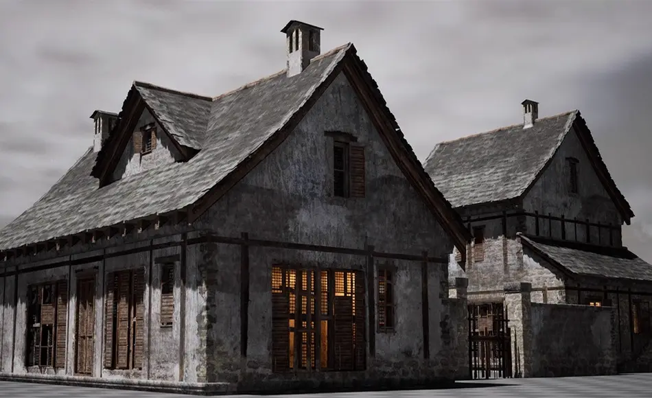 【UE5】古老村屋资产 Old Village Houses Pack ( House interior, Modular House, Stone house )