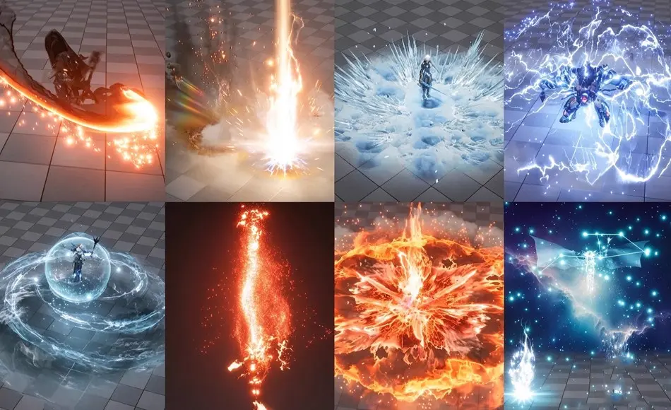 【中文字幕】UE5教程 – 实现高级奇幻魔法能量特效教程 Unlocking the Magic: Advanced Fantasy-Style FX with Niagara