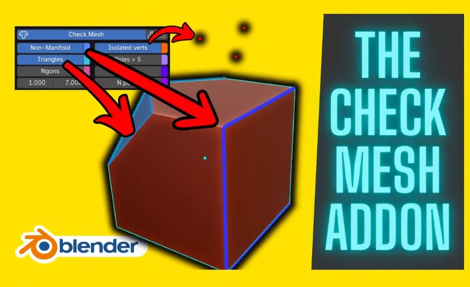 Blender插件 – 模型检查插件 Check Mesh