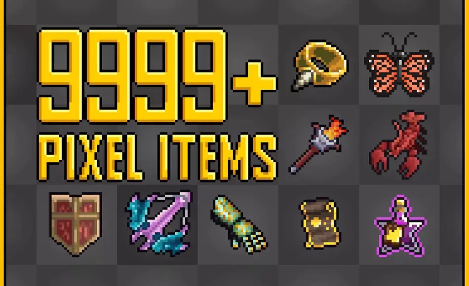 Unity资产 – 像素精灵元素 Admurin’s Pixel Items