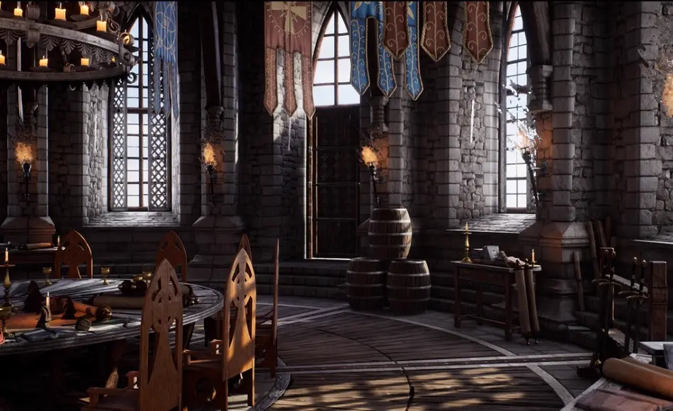 【UE5】中世纪城堡内部 Medieval Castle Interior + ULAT 【UE5】中世纪城堡内部 Medieval Castle Interior + ULAT