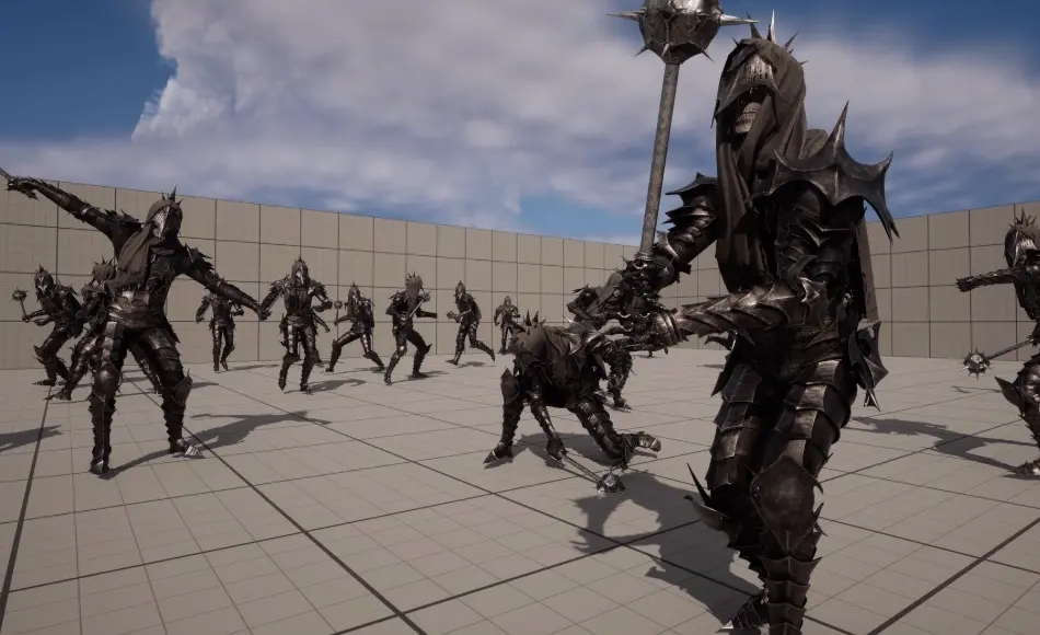 【UE5】黑暗致命狂战士游戏角色 Dark Deadly Berserker Game Ready