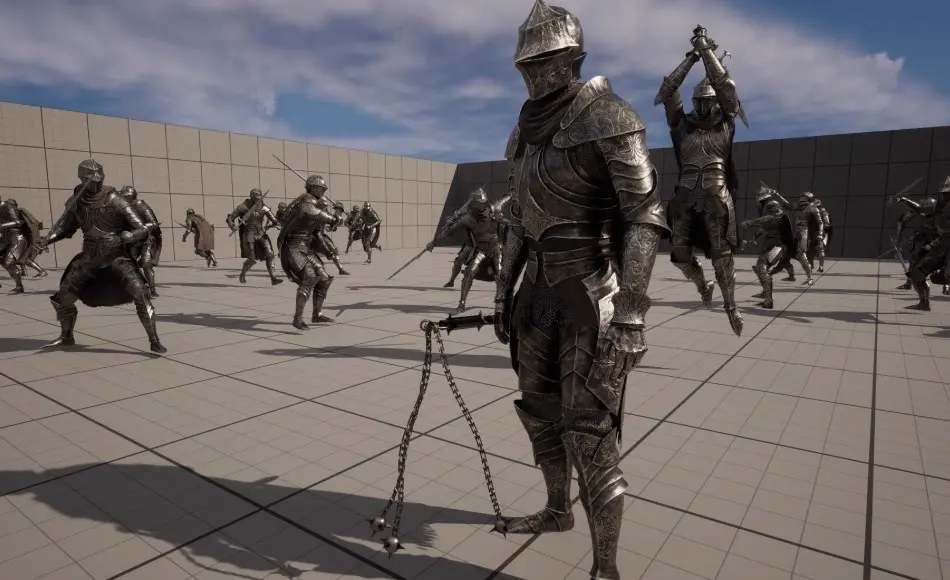 【UE5】黑暗圣骑士游戏角色 Dark Paladin Game Ready