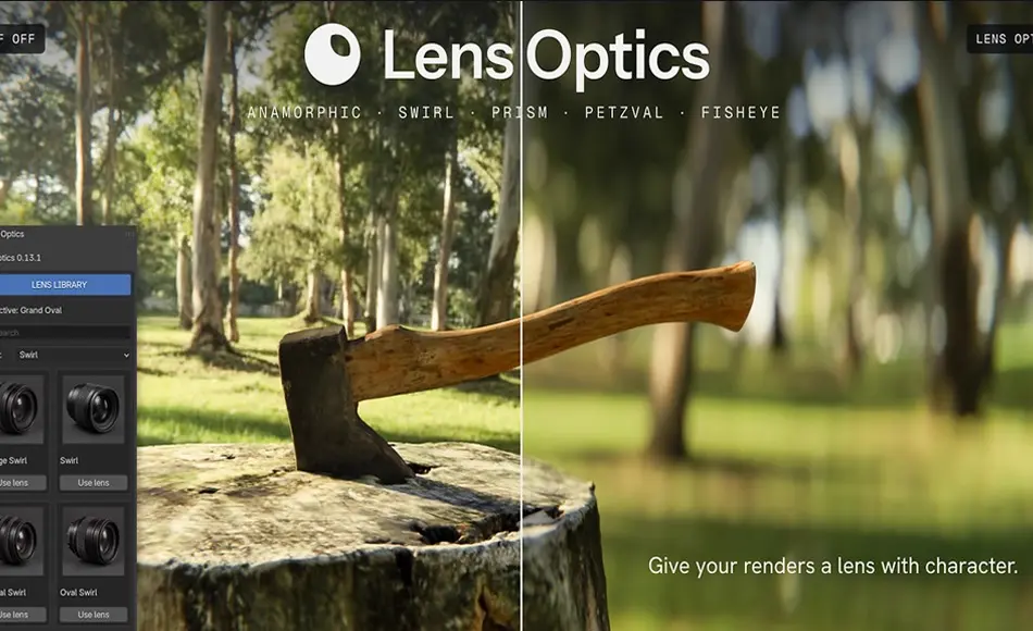 Blender插件 – 镜头光晕 Lens Optics