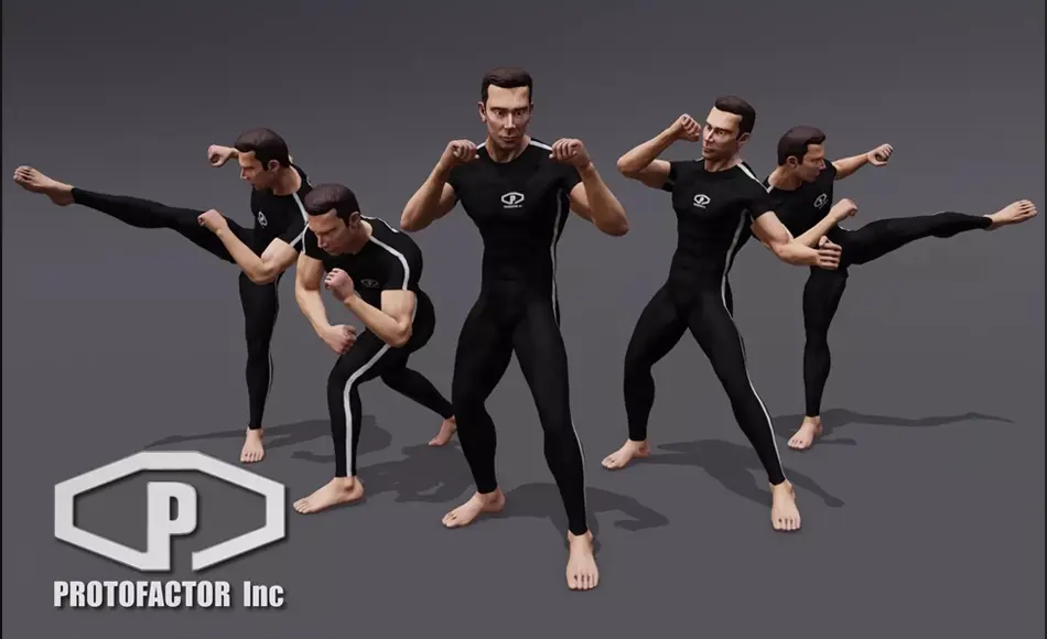 Unity动画 – 赤手空拳动画 ANIMSET: COMBAT BARE FISTS