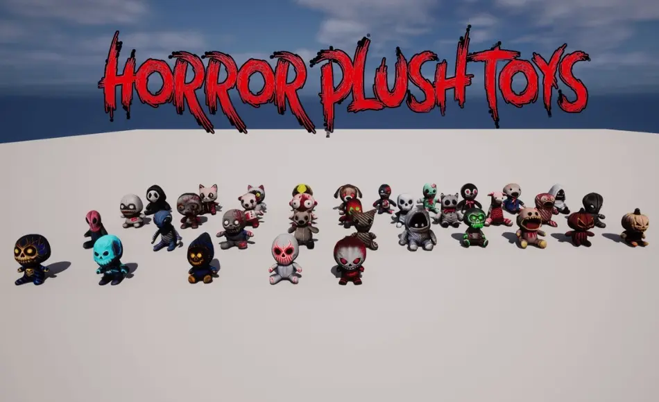 【UE5】恐怖毛绒玩具 Horror Plush Toy – Collection
