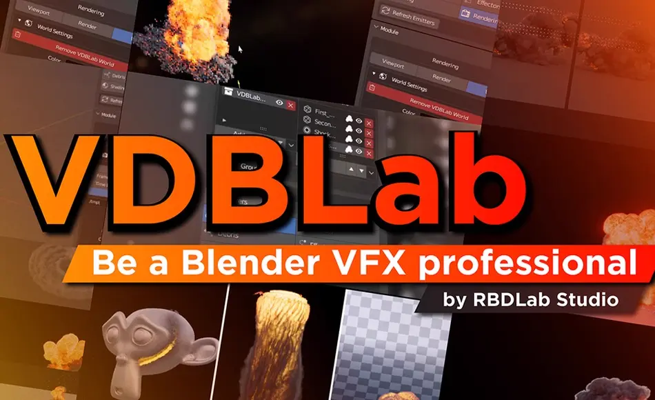 Blender插件 – 爆炸特效生成器 Vdblab