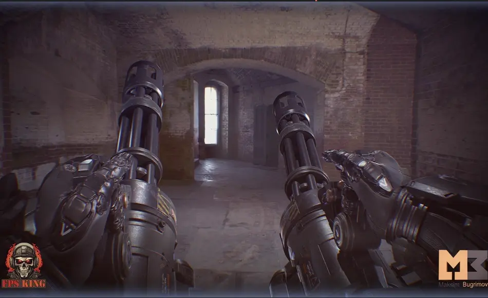 【UE5】加特林武器 FPS Sci-Fi Hands Two Gatlings 【UE5】加特林武器 FPS Sci-Fi Hands Two Gatlings