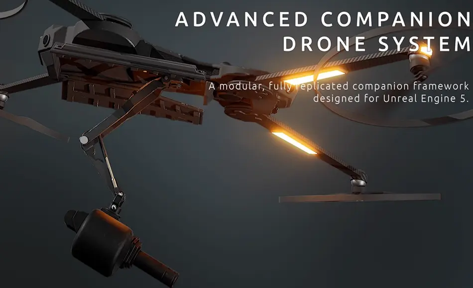 【UE5】无人机系统 Advanced Companion Drone System | AI & Multiplayer