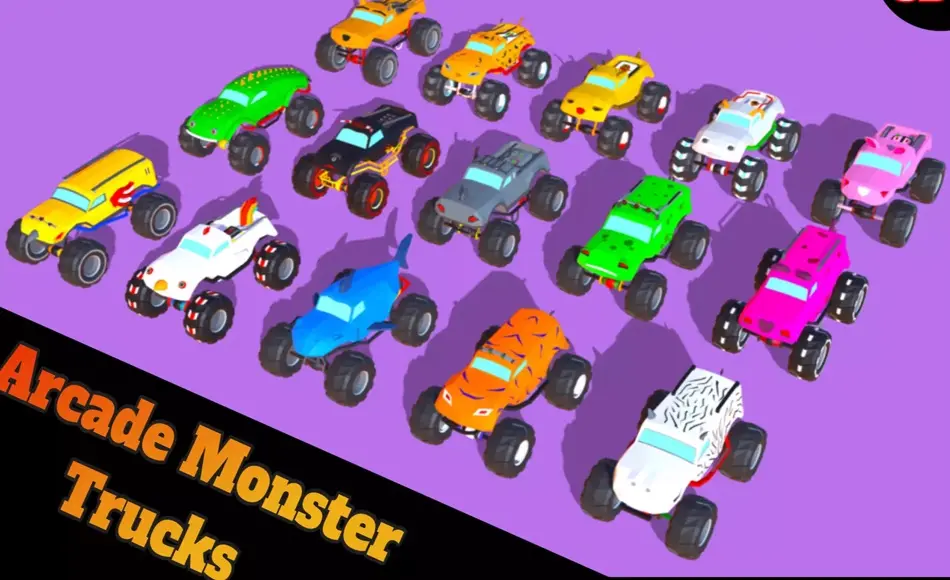 Unity资产 – 街机怪兽卡车 Arcade Monster Trucks