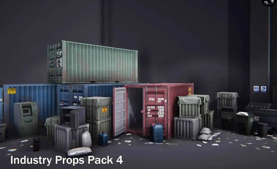 Unity资产 – 工业道具包 Industry Props Pack 4