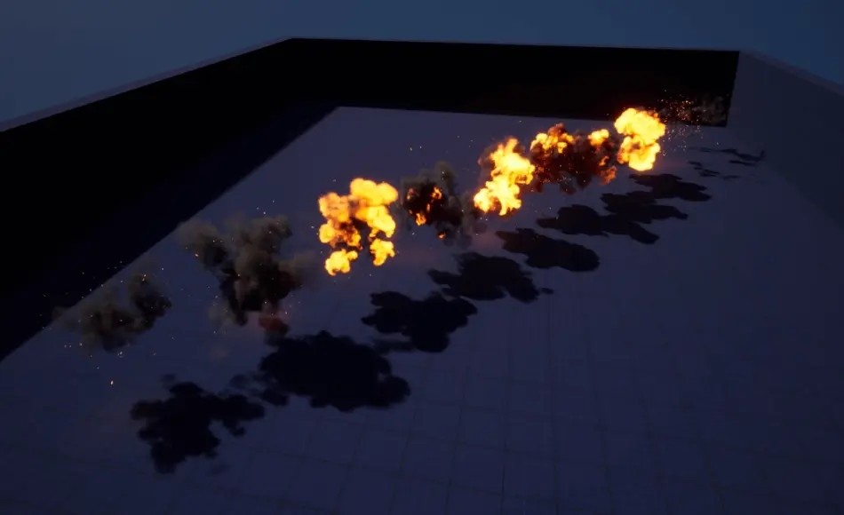 【UE5】空中爆炸特效 Aerial Explosion FX VDB